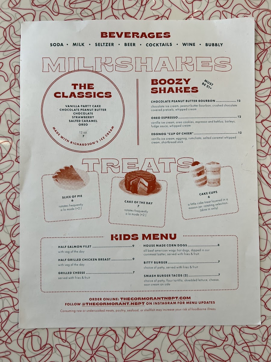 Menu The Cormorant-3